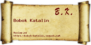 Bobok Katalin névjegykártya